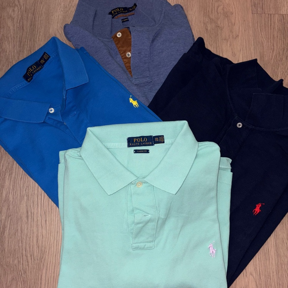 Polo by Ralph Lauren Blue and Green Polos Casual Collection